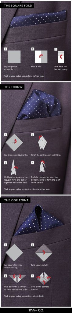 Mens Wedding Pocket Folds - Styles, & How to Fold