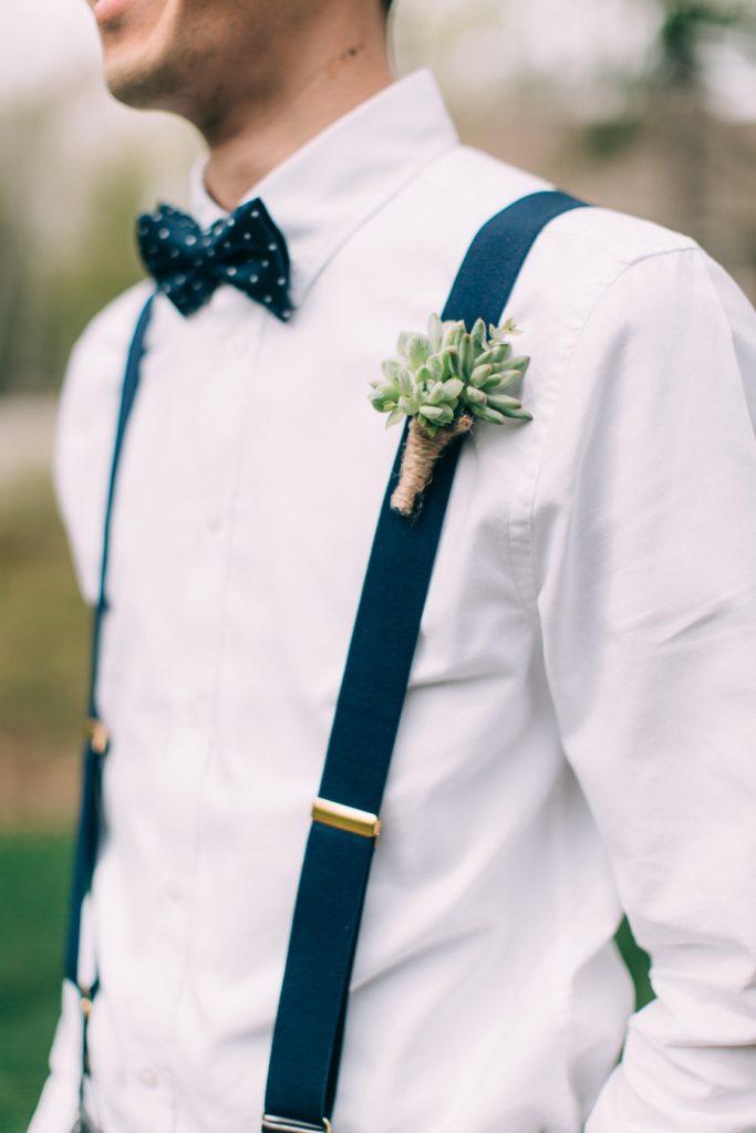 Navy Groom Suspender Styles