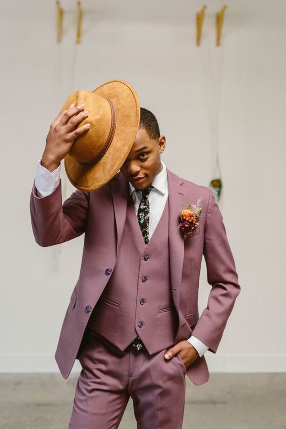 Boho Purple Suit