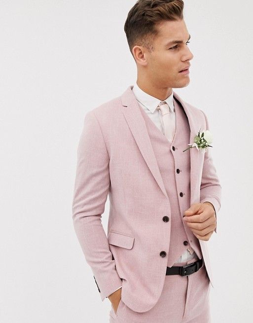 Blush Pink Wedding Suit